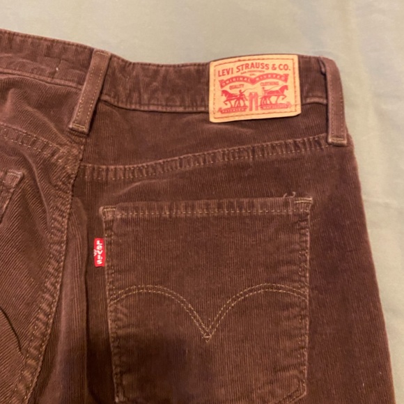 Levi's Brown Cuordoroy Straight Leg Pants - Picture 3 of 6
